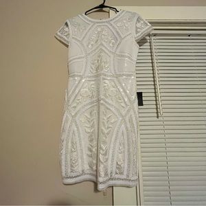 Lulu's White Embellished Mini Dress